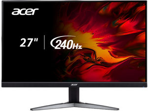 Acer Nitro KG271U 27inch 2560x1440 240Hz Refresh rate 0.5ms response time AMD FreeSync Premium Acer HDR350 Gaming Monitor, HDMIx2, DisplayPort, Speaker