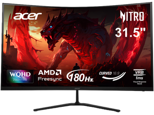 Acer Nitro 32" (31.5" viewable) WQHD 2K 1440P 180hz with AMD FreeSync 1ms 1000R Curved Gaming Computer Monitor ED323QU P1bmiipx Acer Nitro 32" (31.5" viewable) WQHD 2K 1440P 180hz with AMD FreeSync 1ms 1000R Curved Gaming Computer Monitor ED323QU P1bmiipx