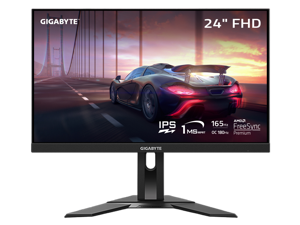GIGABYTE - G24F 2 - 24" IPS Gaming Monitor - FHD 1920x1080 - 165Hz/OC 180Hz - 1ms MPRT - AMD FreeSync Premium - HDMI, DP, USB-A - Height Adjustable - Black