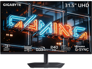 GIGABYTE 32 inch UHD 4K 240Hz AMD FreeSync Premium Pro & G-Sync Compatible HDR500 USB-C Built-in Speakers OLED Gaming Computer Monitor with Height Adjustable, Swivel, Pivot & Tilt Stand MO32U24 GIGABYTE 32 inch UHD 4K 240Hz AMD FreeSync Premium Pro & G-Sync Compatible HDR500 USB-C Built-in Speakers OLED Gaming Computer Monitor with Height Adjustable, Swivel, Pivot & Tilt Stand MO32U24