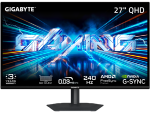 GIGABYTE 27 inch QHD 2K 1440P 240Hz OLED Gaming Computer Monitor GO27Q24A GIGABYTE 27 inch QHD 2K 1440P 240Hz OLED Gaming Computer Monitor GO27Q24A