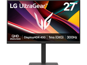 LG UltraGear 27 inch QHD 2K 1440P 300Hz AMD FreeSync Premium & G-Sync Compatible 1ms HDR400 USB-C Built-in Speaker Gaming Computer Monitor with Height Adjustable, Swivel, Pivot & Tilt Stand 27G640A-B LG UltraGear 27 inch QHD 2K 1440P 300Hz AMD FreeSync Premium & G-Sync Compatible 1ms HDR400 USB-C Built-in Speaker Gaming Computer Monitor with Height Adjustable, Swivel, Pivot & Tilt Stand 27G640A-B