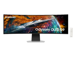 SAMSUNG 49" Odyssey G95SC Series OLED Curved Smart Gaming Monitor, 240Hz, 0.03ms, Dual QHD, Neo Quantum Processor Pro, DisplayHDR 400, G-Sync Compatible, AMD FreeSync Premium Pro, LS49CG954SNXZA