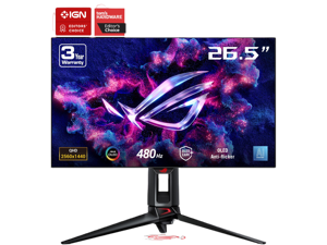 ASUS 27" (26.5" Viewable) 240 Hz OLED UHD Gaming Monitor FreeSync Premium Pro & G-Sync Compatible DCI-P3 99%, sRGB 145% ROG Swift OLED PG27UCDM