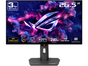 ASUS ROG Strix OLED XG27AQDMGZ gaming monitor 27" 1440p glossy WOLED panel, 240 Hz, 0.03 ms, custom heatsink, OLED Anti-flicker, ASUS OLED Care,99% DCI-P3, and DisplayWidget Center