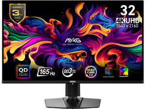 MSI 32" (31.5" viewable) UHD 4K 165Hz with AMD FreeSync Premium Pro 0.03ms HDR400 USB-C OLED Gaming Computer Monitor with Height Adjustable, Pivot, Swivel & Tilt stand MAG 321UP QD-OLED MSI 32" (31.5" viewable) UHD 4K 165Hz with AMD FreeSync Premium Pro 0.03ms HDR400 USB-C OLED Gaming Computer Monitor with Height Adjustable, Pivot, Swivel & Tilt stand MAG 321UP QD-OLED
