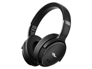 Rosewill SAROS C740S Active Noise Cancelling (ANC) Wireless Over-Ear Headphones, Rechargeable with up to 40 Hours of Playtime, 40mm Driver, Superior HQ Sound, Foldable Earcups, Portable for Travel