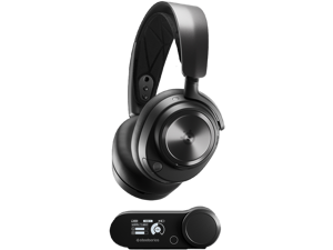 SteelSeries Arctis Nova Pro Wireless Multi-System Gaming Headset - Premium Hi-Fi Drivers - Active Noise Cancellation - Infinity Power System - Stealth Retractable Mic - PC, PS5/PS4, Switch, Mobile
