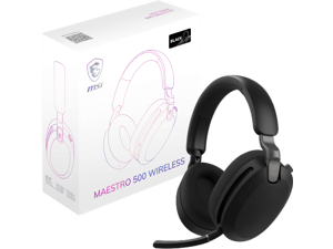 MSI MAESTRO 500 WIRELESS Gaming Headset, 40mm Drivers, Foldable Design, Active Noise Cancellation, Multi Platform Compatible, Black MSI MAESTRO 500 WIRELESS Gaming Headset, 40mm Drivers, Foldable Design, Active Noise Cancellation, Multi Platform Compatible, Black