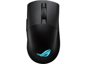Asus ROG Keris Wireless AimPoint Gaming Mouse, Tri-mode connectivity (2.4GHz RF, Bluetooth, Wired), 36000 DPI sensor, 5 programmable buttons, ROG SpeedNova, Replaceable switches, Paracord cable, Black