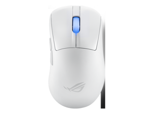 ASUS ROG Keris II WL Ace (54-gram ergonomic mouse, 42000-dpi, ROG Micro Switch, SpeedNova wireless technology, ROG Polling Rate Booster, 4000 Hz in wireless mode, up to 8000 Hz in wired mode) - White