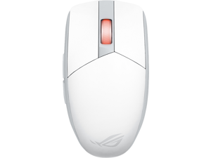 Asus ROG Strix Impact III Wireless Gaming Mouse - 57g Lightweight, 36K DPI, Bluetooth & 2.4GHz, Up to 618hrs Battery Life, Replaceable Switches - White