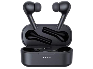 AUKEY True Wireless Earbuds with 10mm Drivers, Hi-Fi Stereo Sound, Charging Case, Bluetooth, Touch Control, Waterproof IPX6, for iPhone Android Black EP-T21P