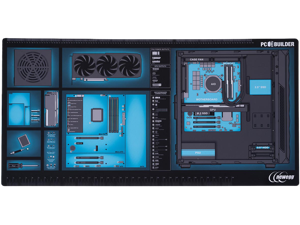 Newegg PC Builder Mat, XXL 24" x 48" Work and Assembly Surface Mouse Pad for PC Building (NEMAT001)