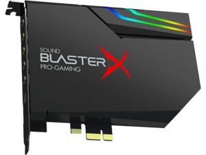 Creative Sound BlasterX AE-5 Plus SABRE32-class Hi-res 32-bit/384 kHz PCIe Gaming Sound Card and DAC with Dolby Digital and DTS, Xamp Discrete Headphone Bi-amp, Up to 122dB SNR, RGB Lighting System