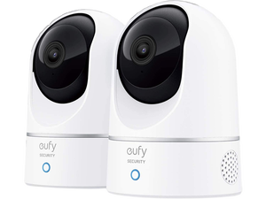 eufy Security Solo IndoorCam P24 2-Cam Kit, 2K Security Indoor Camera Pan & Tilt, Plug-in Camera with Wi-Fi, Human & Pet AI, Voice Assistant Compatibility, Motion Tracking, Homebase not Compatible eufy Security Solo IndoorCam P24 2-Cam Kit, 2K Security Indoor Camera Pan & Tilt, Plug-in Camera with Wi-Fi, Human & Pet AI, Voice Assistant Compatibility, Motion Tracking, Homebase not Compatible