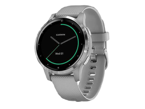 Garmin Vívoactive 4S, Smaller-Sized GPS Smartwatch, Features Music, Body Energy Monitoring, Animated Workouts, Pulse Ox Sensors and More, Silver with Gray Band Garmin Vívoactive 4S, Smaller-Sized GPS Smartwatch, Features Music, Body Energy Monitoring, Animated Workouts, Pulse Ox Sensors and More, Silver with Gray Band