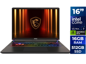 MSI Vector 16 HX AI 16 144Hz FHD+ Gaming Laptop: Intel Core Ultra 7-255HX, NVIDIA Geforce RTX 5070Ti, 16GB DDR5, 512GB NVMe SSD, Thunderbolt 5, Wi-Fi 6E, Win 11 Home: Cosmo Gray A2XWHG-212US MSI Vector 16 HX AI 16 144Hz FHD+ Gaming Laptop: Intel Core Ultra 7-255HX, NVIDIA Geforce RTX 5070Ti, 16GB DDR5, 512GB NVMe SSD, Thunderbolt 5, Wi-Fi 6E, Win 11 Home: Cosmo Gray A2XWHG-212US