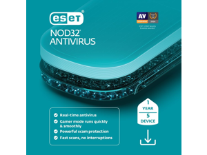ESET NOD32 Antivirus 2026 - 5 Devices / 1 Year - Download ESET NOD32 Antivirus 2026 - 5 Devices / 1 Year - Download