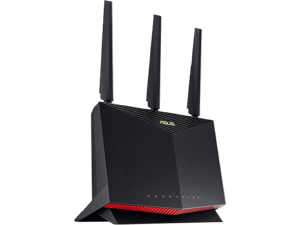 ASUS RT-AX86U AX5700 Dual Band WiFi 6 Gaming Router 802.11ax, up to 2500sq ft & 35+ Devices, Mobile Game Mode, Lifetime Free Internet Security, Mesh WiFi support, Gaming Port, Adaptive QoS ASUS RT-AX86U AX5700 Dual Band WiFi 6 Gaming Router 802.11ax, up to 2500sq ft & 35+ Devices, Mobile Game Mode, Lifetime Free Internet Security, Mesh WiFi support, Gaming Port, Adaptive QoS