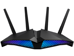 ASUS RT-AX82U AX5400 Dual-Band WiFi 6 Gaming Router, Game Acceleration, Mesh WiFi Support, Lifetime Free Internet Security, Dedicated Gaming Port, Mobile Game Boost, MU-MIMO, Aura RGB
