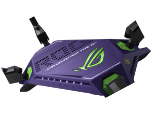 ASUS ROG Rapture GT-AX6000 EVA Edition Dual-Band WiFi 6 Gaming Router, Dual 2.5G WAN/LAN ports, WAN aggregation, Triple-Level Game Acceleration, AiMesh Compatible ASUS ROG Rapture GT-AX6000 EVA Edition Dual-Band WiFi 6 Gaming Router, Dual 2.5G WAN/LAN ports, WAN aggregation, Triple-Level Game Acceleration, AiMesh Compatible