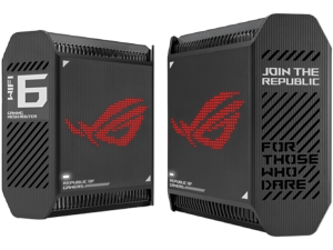 ASUS ROG Rapture GT6 (2PK) Tri-Band WiFi 6 Gaming Mesh WiFi System, covers up to 5,800 sq ft, 2.5 Gbps port, triple-level game acceleration, ASUS RangeBoost Plus, UNII 4, Free lifetime internet securi ASUS ROG Rapture GT6 (2PK) Tri-Band WiFi 6 Gaming Mesh WiFi System, covers up to 5,800 sq ft, 2.5 Gbps port, triple-level game acceleration, ASUS RangeBoost Plus, UNII 4, Free lifetime internet securi