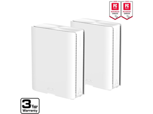 ASUS ZenWiFi BQ16 Pro Quad-band WiFi 7 Mesh Router (2 Pack), up to 8000 sqft, 2x 10G ports each, Smart Home Master with multi-SSID, VPN & parental controls, Subscription-free security, AiMesh ASUS ZenWiFi BQ16 Pro Quad-band WiFi 7 Mesh Router (2 Pack), up to 8000 sqft, 2x 10G ports each, Smart Home Master with multi-SSID, VPN & parental controls, Subscription-free security, AiMesh