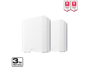 ASUS ZenWiFi BT10 Tri-band WiFi 7 Mesh, 18 Gbps, 6000 sq.ft (2pk), Dual 10G Ports, Security and Parental Controls Included, Smart Home Master SSIDs, 4G & 5G Mobile Tethering ASUS ZenWiFi BT10 Tri-band WiFi 7 Mesh, 18 Gbps, 6000 sq.ft (2pk), Dual 10G Ports, Security and Parental Controls Included, Smart Home Master SSIDs, 4G & 5G Mobile Tethering