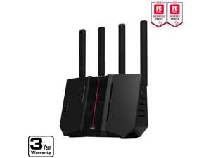 ASUS RT-BE92U Tri-band WiFi 7 Router, supports new 320MHz bandwidth & 4096-QAM, MLO, AI WAN detection, AiMesh support, subscription-free network security, comprehensive VPN (BE9700) ASUS RT-BE92U Tri-band WiFi 7 Router, supports new 320MHz bandwidth & 4096-QAM, MLO, AI WAN detection, AiMesh support, subscription-free network security, comprehensive VPN (BE9700)