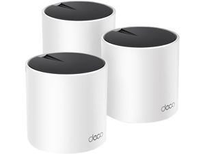 TP-Link AX3000 Whole Home Mesh WiFi 6 System, Dual-Band with Smart Antennas, MU-MIMO, HomeShield Security Deco X55(3-Pack)