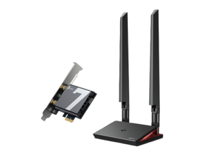 TP-Link WiFi 7 BE9300 PCIe WiFi Card for Desktop PC(Archer TBE550E), Tri-Band Wireless Adapter with MLO, LED, Bluetooth 5.4, WPA3, Ultra-Low Latency, Easy Installation, Multicolor status LED TP-Link WiFi 7 BE9300 PCIe WiFi Card for Desktop PC(Archer TBE550E), Tri-Band Wireless Adapter with MLO, LED, Bluetooth 5.4, WPA3, Ultra-Low Latency, Easy Installation, Multicolor status LED