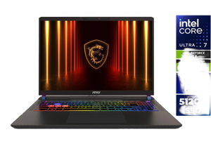 MSI Vector - 16" GeForce RTX 5070 Ti Laptop GPU - Intel Core Ultra 7 255HX - 16GB Memory - 512 GB SSD - Windows 11 Home Gaming Laptop - 144 Hz (Vector 16 HX AI A2XWHG-061US )