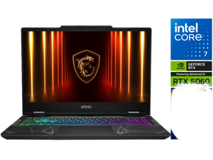 MSI Cyborg15 - 15.6" GeForce RTX 5060 Laptop GPU - Intel Core 7-240H(1.80-5.20 GHz) - 16GB Memory - 512 GB NVMe SSD - Windows 11 Home Gaming Laptops - 144 Hz IPS (Cyborg 15 B2RWFKG-259US )