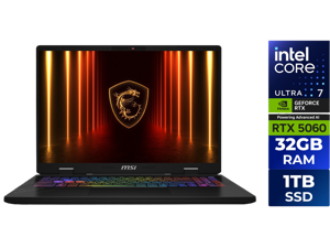 MSI Crosshair 16" 240 Hz - Intel Core Ultra 7 255HX - GeForce RTX 5060 GPU - 32GB DDR5 Memory - 1TB SSD - Windows 11 Home (Crosshair 16 HX AI D2XWFKG-076US ) MSI Crosshair 16" 240 Hz - Intel Core Ultra 7 255HX - GeForce RTX 5060 GPU - 32GB DDR5 Memory - 1TB SSD - Windows 11 Home (Crosshair 16 HX AI D2XWFKG-076US )