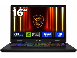MSI CROSSHAIR A16 Gaming Laptop - 16" QHD+ 240hz - Intel Core Ultra 7 255HX - GeForce RTX 5060 - 32GB DDR5 RAM - 1TB SSD (Crosshair 16 HX AI D2XWFKG-076US ) MSI CROSSHAIR A16 Gaming Laptop - 16" QHD+ 240hz - Intel Core Ultra 7 255HX - GeForce RTX 5060 - 32GB DDR5 RAM - 1TB SSD (Crosshair 16 HX AI D2XWFKG-076US )