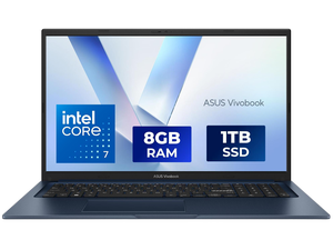 ASUS Vivobook 17 Laptop - 17.3" FHD Display - Intel Core 7 150U - 8GB RAM - 1TB SSD - Windows 11 Home - Quiet Blue - F1704VAP-NB71 ASUS Vivobook 17 Laptop - 17.3" FHD Display - Intel Core 7 150U - 8GB RAM - 1TB SSD - Windows 11 Home - Quiet Blue - F1704VAP-NB71