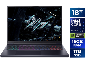Acer Predator Helios Neo 18 AI - 18" WQXGA 240 Hz - Intel Core Ultra 9 275HX - GeForce RTX 5070 Ti Laptop GPU - 16GB DDR5 Memory - 1TB PCIe SSD - Windows 11 Home (NH.QVLAA.001 ) Acer Predator Helios Neo 18 AI - 18" WQXGA 240 Hz - Intel Core Ultra 9 275HX - GeForce RTX 5070 Ti Laptop GPU - 16GB DDR5 Memory - 1TB PCIe SSD - Windows 11 Home (NH.QVLAA.001 )