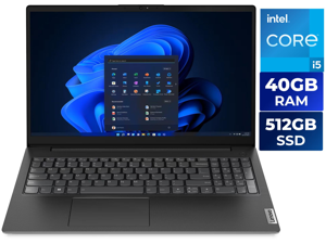 Lenovo V15 G4 15.6" FHD Laptop, Intel Core i5-13420H, 40GB RAM, 512GB SSD, Windows 11 Home, Black