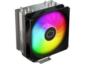 Cooler Master Hyper 212 Spectrum V3 CPU Air Cooler, ARGB Sync, 120mm PWM Fan, 4 Copper Direct Contact Heat Pipes, 152mm Tall, Brackets AMD Ryzen AM5/AM4, Intel LGA 1851/1700/1200 (RR-S4NA-17PA-R1)