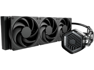 Cooler Master Atmos Stealth AIO CPU Liquid Cooler - 360mm Radiator with 3X Mobius PWM Fans, Dual-Chamber Pump, Low Noise, AMD AM5/AM4 & Intel LGA 1851/1700, Black Cooler Master Atmos Stealth AIO CPU Liquid Cooler - 360mm Radiator with 3X Mobius PWM Fans, Dual-Chamber Pump, Low Noise, AMD AM5/AM4 & Intel LGA 1851/1700, Black