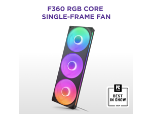 NZXT F360 RGB CORE RF-U36HF-B1 RGB LED Single-Frame RGB Fan Unit NZXT F360 RGB CORE RF-U36HF-B1 RGB LED Single-Frame RGB Fan Unit