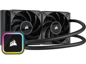 CORSAIR CW-9060058-WW iCUE H100i RGB ELITE Liquid CPU Cooler...