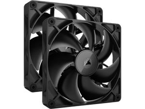 CORSAIR iCUE Link RX140 140mm PWM Fans with iCUE Link System Hub - Magnetic Dome Bearing - Dual Pack - Black CORSAIR iCUE Link RX140 140mm PWM Fans with iCUE Link System Hub - Magnetic Dome Bearing - Dual Pack - Black