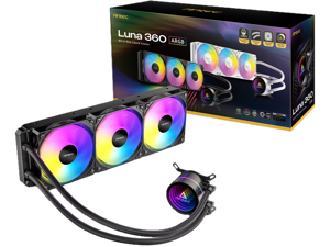 Antec Luna 360 ARGB AIO Liquid CPU Cooler, 3x120mm PWM ARGB Fans, Infinity Mirror Pump Head Design, High-Performance Cooling, Intel LGA 1700/1851 & AMD AM4/AM5 Antec Luna 360 ARGB AIO Liquid CPU Cooler, 3x120mm PWM ARGB Fans, Infinity Mirror Pump Head Design, High-Performance Cooling, Intel LGA 1700/1851 & AMD AM4/AM5