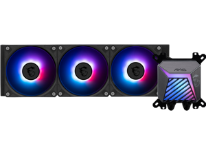 MSI MAG Coreliquid A15 360 Black- AIO ARGB Liquid Cooling - 360mm Radiator - Triple 120mm ARGB PWM Fans - EZ Connect - Uni Bracket - LGA 1700/1851/AM5/AM4 Compatible