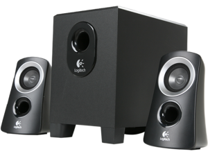 Logitech Z313 2.1 Multimedia Speaker System with Subwoofer, Full Range Audio, 50 Watts Peak Power, Strong Bass, 3.5mm Audio Inputs, PC/PS4/Xbox/TV/Smartphone/Tablet/Music Player - Black