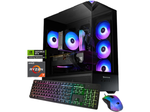 iBUYPOWER Element Gaming PC Desktop - AMD Ryzen 7 8700F, NVIDIA GeForce RTX 5060 8GB, 32GB DDR5 RGB RAM, 1TB NVMe SSD
