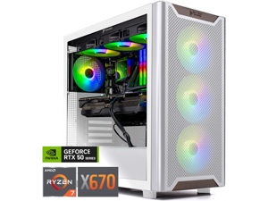 Skytech Chronos Gaming PC Desktop, Ryzen 7 9800X3D 4.7 GHz (5.2 GHz Turbo), X670 Motherboard, NVIDIA RTX 5080 16GB GDDR7, 2TB SSD, 32GB DDR5 6000 RGB, 850W GOLD ATX 3.0, 360mm AIO , Wi-Fi, Win 11 Home