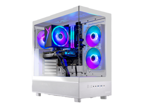 Skytech Gaming Azure 3 Desktop PC, Ryzen 7 7700 3.8 GHz (5.3GHz Turbo), AMD RX 9060 XT 16GB, 1TB Gen4 NVMe SSD, 32GB DDR5 RAM 6000 RGB, 650W GOLD PSU, Wi-Fi, Win 11